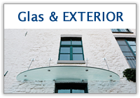 Produkte Glas & Exterior: Vordach/berdachung/Wintergarten/Reparatur/Fenster/Glastr/Schutzglas/Sicherheitsglas